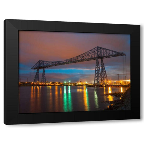 AF20121005 Middlesbrough 100 Black Modern Wood Framed Art Print with Double Matting by Frank, Assaf