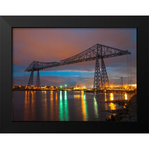 AF20121005 Middlesbrough 100 Black Modern Wood Framed Art Print by Frank, Assaf