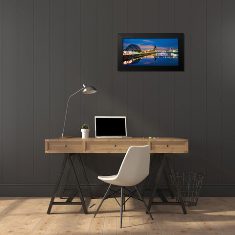 AF20121004 Glasgow 228X4C07 Black Modern Wood Framed Art Print by Frank, Assaf