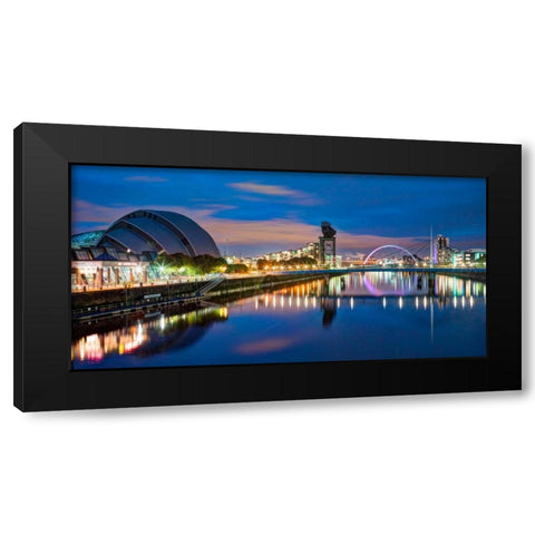 AF20121004 Glasgow 228X4C07 Black Modern Wood Framed Art Print with Double Matting by Frank, Assaf
