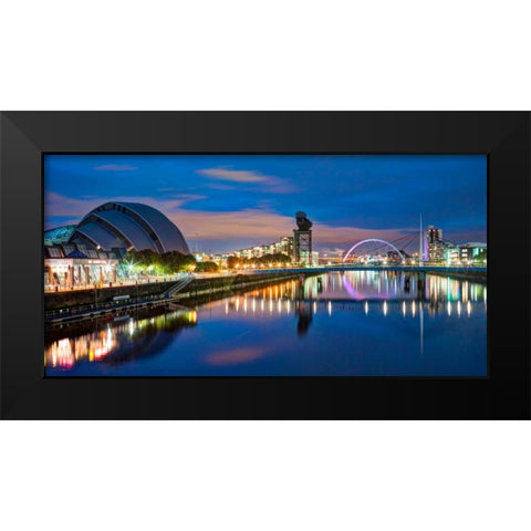 AF20121004 Glasgow 228X4C07 Black Modern Wood Framed Art Print by Frank, Assaf
