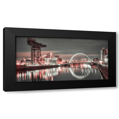 AF20121004 Glasgow 230XC13 Black Modern Wood Framed Art Print with Double Matting by Frank, Assaf