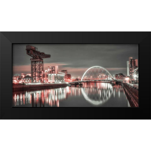 AF20121004 Glasgow 230XC13 Black Modern Wood Framed Art Print by Frank, Assaf