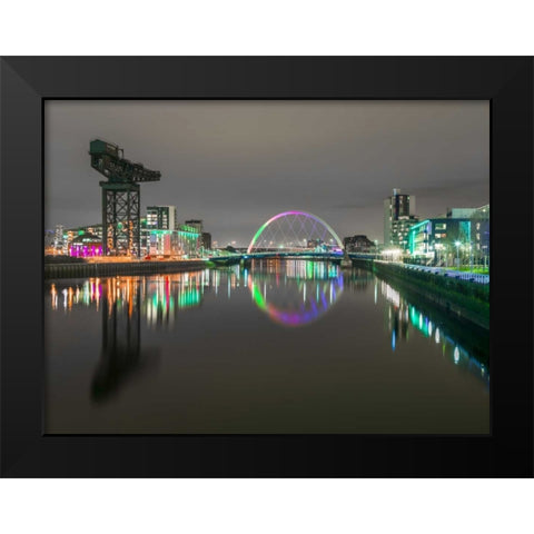 AF20150304 Glasgow 896C04 Black Modern Wood Framed Art Print by Frank, Assaf