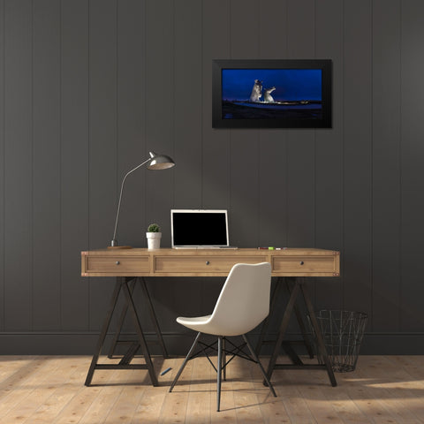 AF20150306 The Kelpies 1287P Black Modern Wood Framed Art Print by Frank, Assaf