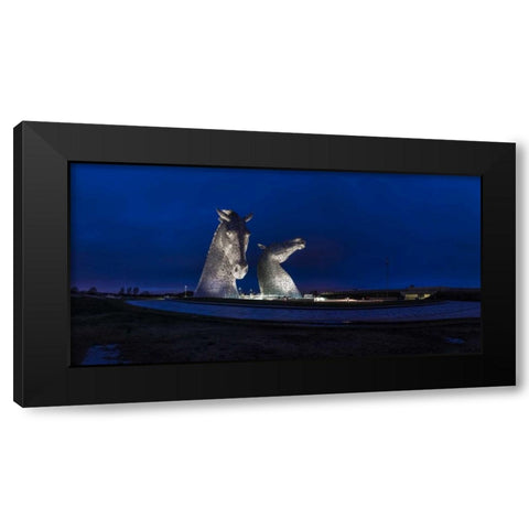 AF20150306 The Kelpies 1287P Black Modern Wood Framed Art Print with Double Matting by Frank, Assaf