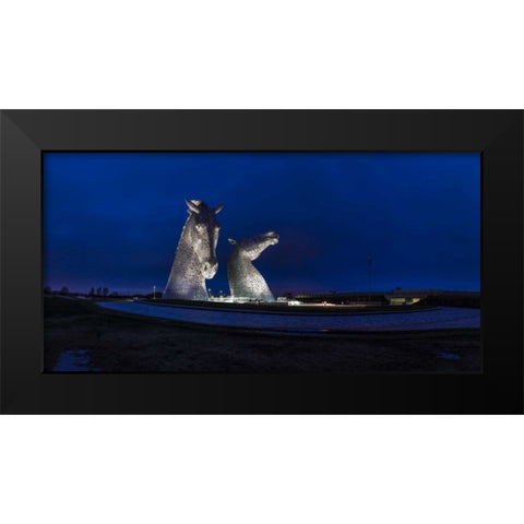 AF20150306 The Kelpies 1287P Black Modern Wood Framed Art Print by Frank, Assaf