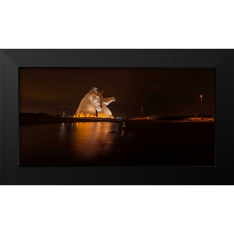 AF20150306 The Kelpies 1320PC01 Black Modern Wood Framed Art Print by Frank, Assaf
