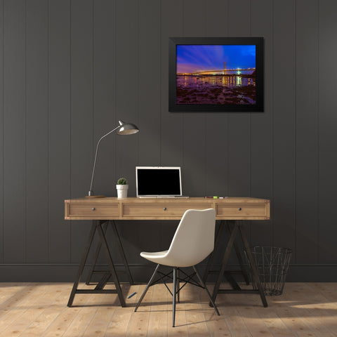 AF20150307 Forth Bridge 1577 Black Modern Wood Framed Art Print by Frank, Assaf