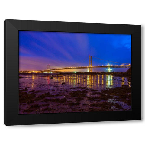 AF20150307 Forth Bridge 1577 Black Modern Wood Framed Art Print by Frank, Assaf