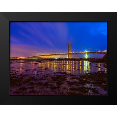 AF20150307 Forth Bridge 1577 Black Modern Wood Framed Art Print by Frank, Assaf