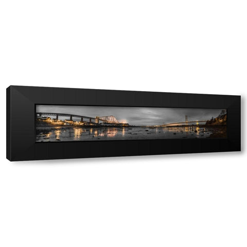 AF20150307 Forth Bridge 1562PC12 Black Modern Wood Framed Art Print by Frank, Assaf