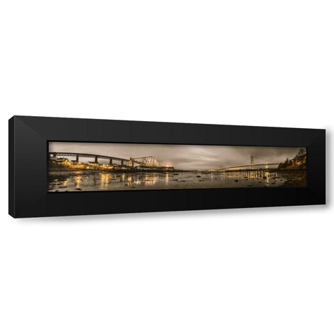 AF20150307 Forth Bridge 1562PC13 Black Modern Wood Framed Art Print by Frank, Assaf