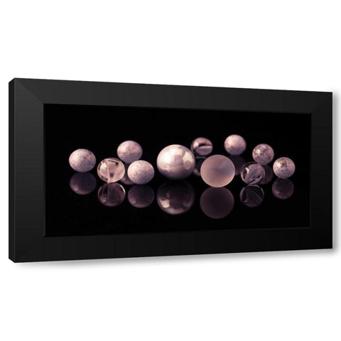 AF20150227 Marbles 123C01 Black Modern Wood Framed Art Print with Double Matting by Frank, Assaf
