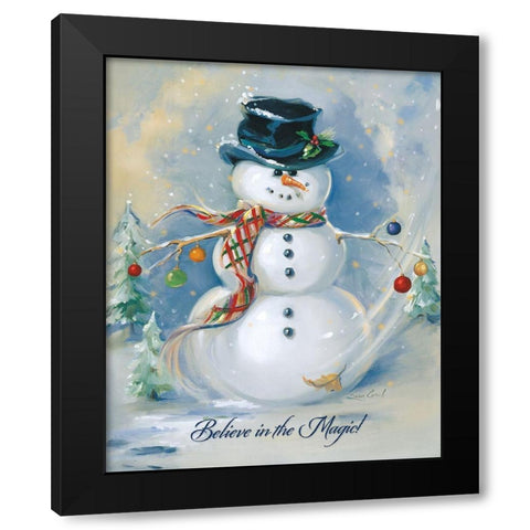 Believe In Magic Black Modern Wood Framed Art Print with Double Matting by Comish, Susan
