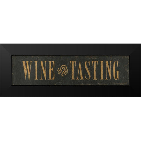 Wine Tasting Black Modern Wood Framed Art Print by Marrott, Stephanie