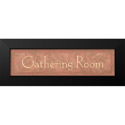 Gathering Room Black Modern Wood Framed Art Print by Marrott, Stephanie