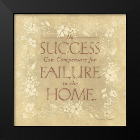 No Success Black Modern Wood Framed Art Print by Marrott, Stephanie