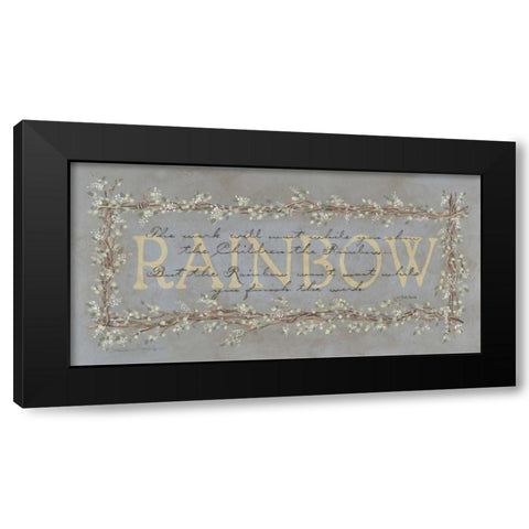 Rainbow Black Modern Wood Framed Art Print with Double Matting by Marrott, Stephanie