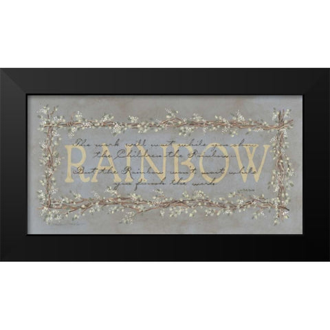 Rainbow Black Modern Wood Framed Art Print by Marrott, Stephanie