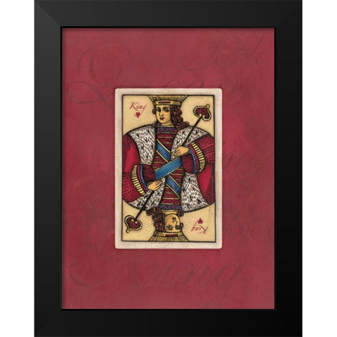 King Large Black Modern Wood Framed Art Print by Marrott, Stephanie