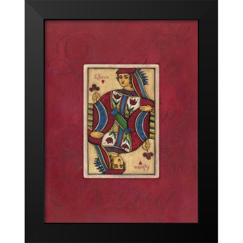 Queen Large Black Modern Wood Framed Art Print by Marrott, Stephanie