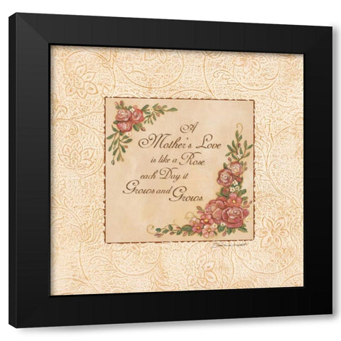 A Mothers Love Black Modern Wood Framed Art Print by Marrott, Stephanie