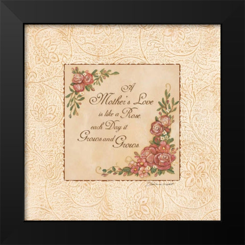 A Mothers Love Black Modern Wood Framed Art Print by Marrott, Stephanie