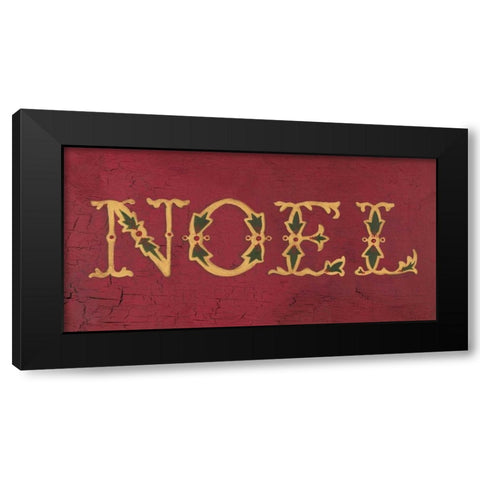 Noel Black Modern Wood Framed Art Print with Double Matting by Marrott, Stephanie