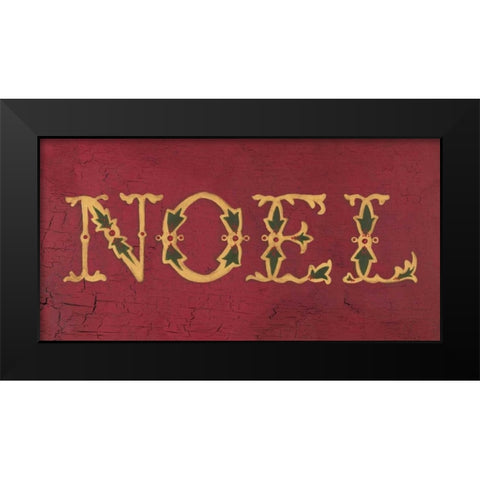 Noel Black Modern Wood Framed Art Print by Marrott, Stephanie