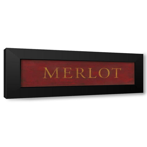 Merlot Black Modern Wood Framed Art Print with Double Matting by Marrott, Stephanie