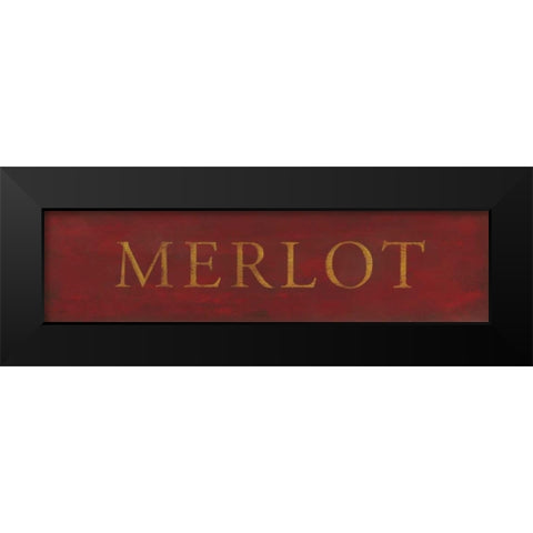 Merlot Black Modern Wood Framed Art Print by Marrott, Stephanie