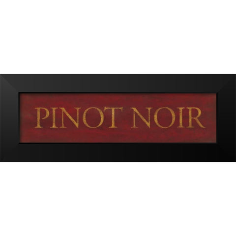 Pinot Noir Black Modern Wood Framed Art Print by Marrott, Stephanie