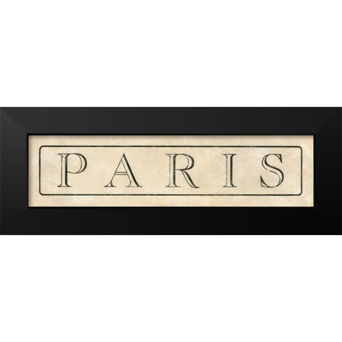 Paris Black Modern Wood Framed Art Print by Marrott, Stephanie
