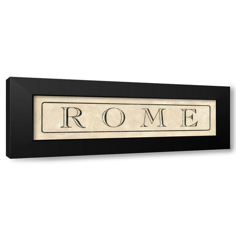 Rome Black Modern Wood Framed Art Print by Marrott, Stephanie
