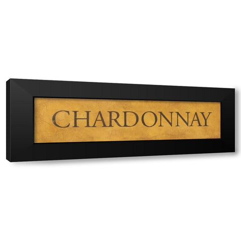 Chardonnay Black Modern Wood Framed Art Print with Double Matting by Marrott, Stephanie