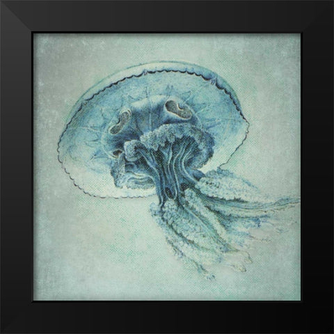 Blue Jelly Black Modern Wood Framed Art Print by Marrott, Stephanie