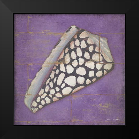 Speckled Shell Black Modern Wood Framed Art Print by Marrott, Stephanie