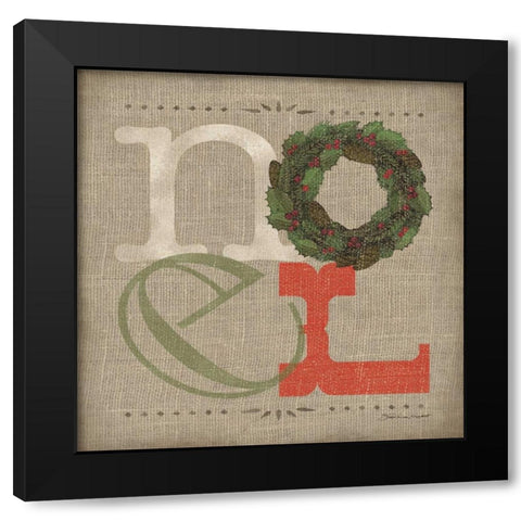 Noel Black Modern Wood Framed Art Print by Marrott, Stephanie