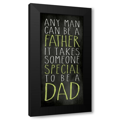 Any Man Black Modern Wood Framed Art Print with Double Matting by Marrott, Stephanie