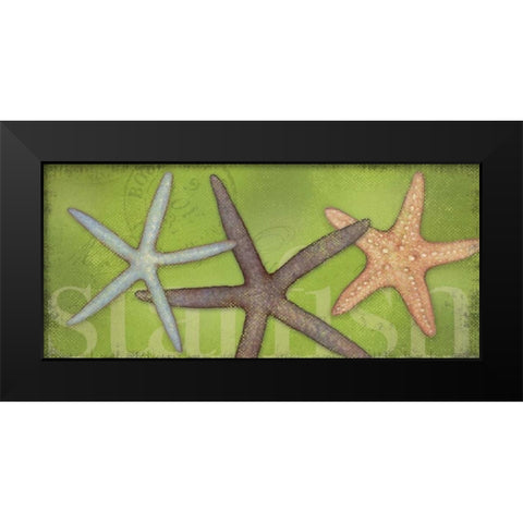 Star Fish Black Modern Wood Framed Art Print by Marrott, Stephanie