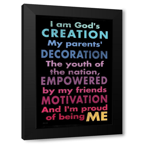 Being Me Black Modern Wood Framed Art Print with Double Matting by Marrott, Stephanie
