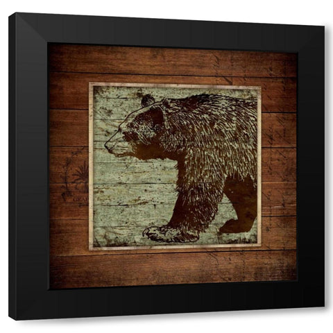 On the Prowl Black Modern Wood Framed Art Print by Marrott, Stephanie