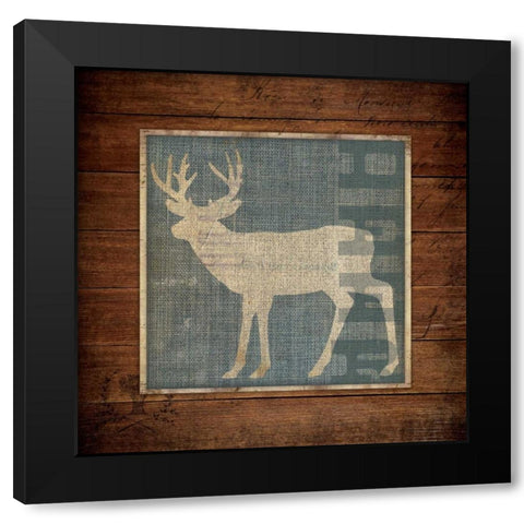 The Wild Life Black Modern Wood Framed Art Print by Marrott, Stephanie