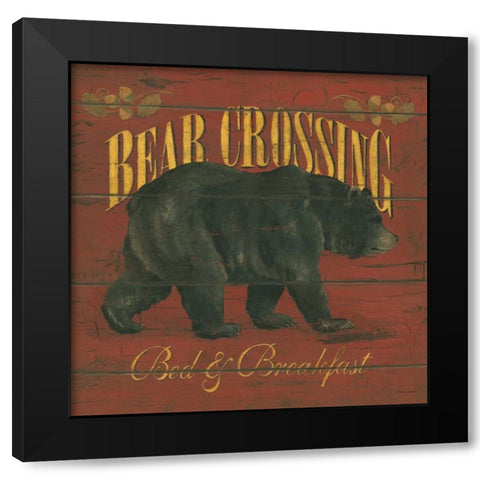 Bear Creek Black Modern Wood Framed Art Print with Double Matting by Marrott, Stephanie