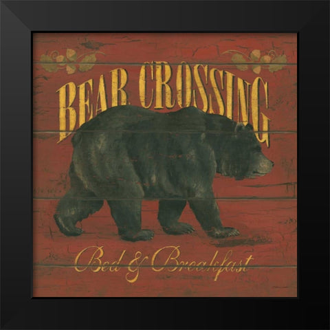 Bear Creek Black Modern Wood Framed Art Print by Marrott, Stephanie