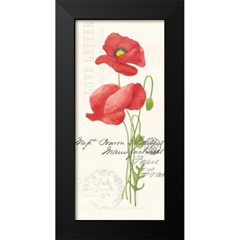 Poppy I Black Modern Wood Framed Art Print by Marrott, Stephanie