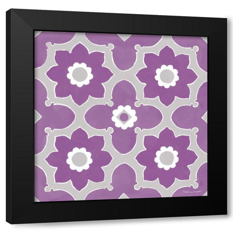 Orchid Floral Black Modern Wood Framed Art Print by Marrott, Stephanie