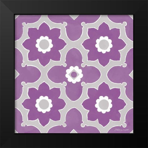 Orchid Floral Black Modern Wood Framed Art Print by Marrott, Stephanie