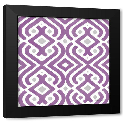 Orchid Texture Black Modern Wood Framed Art Print by Marrott, Stephanie
